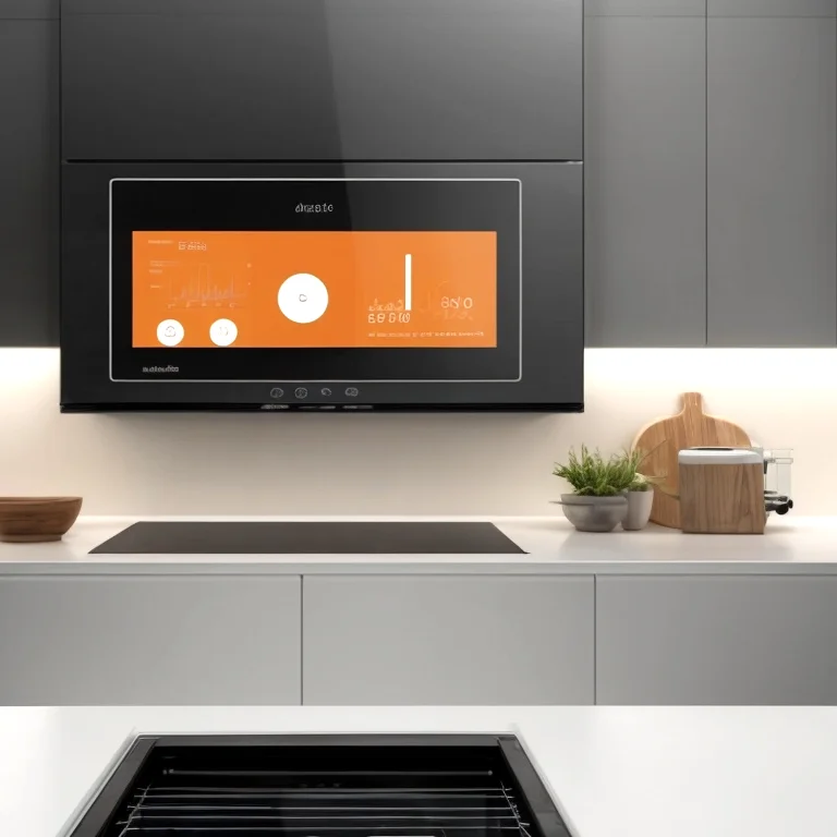 Smart AI-Heizofen in modernem Wohnraum